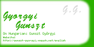 gyorgyi gunszt business card
